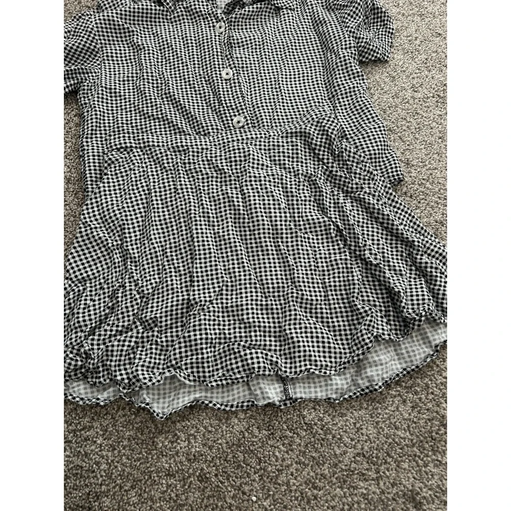 Girls Art Class 2 piece Skirt Outfit Checkered Black & White, size Large 10/12